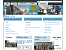 Tablet Screenshot of obec-milcice.cz